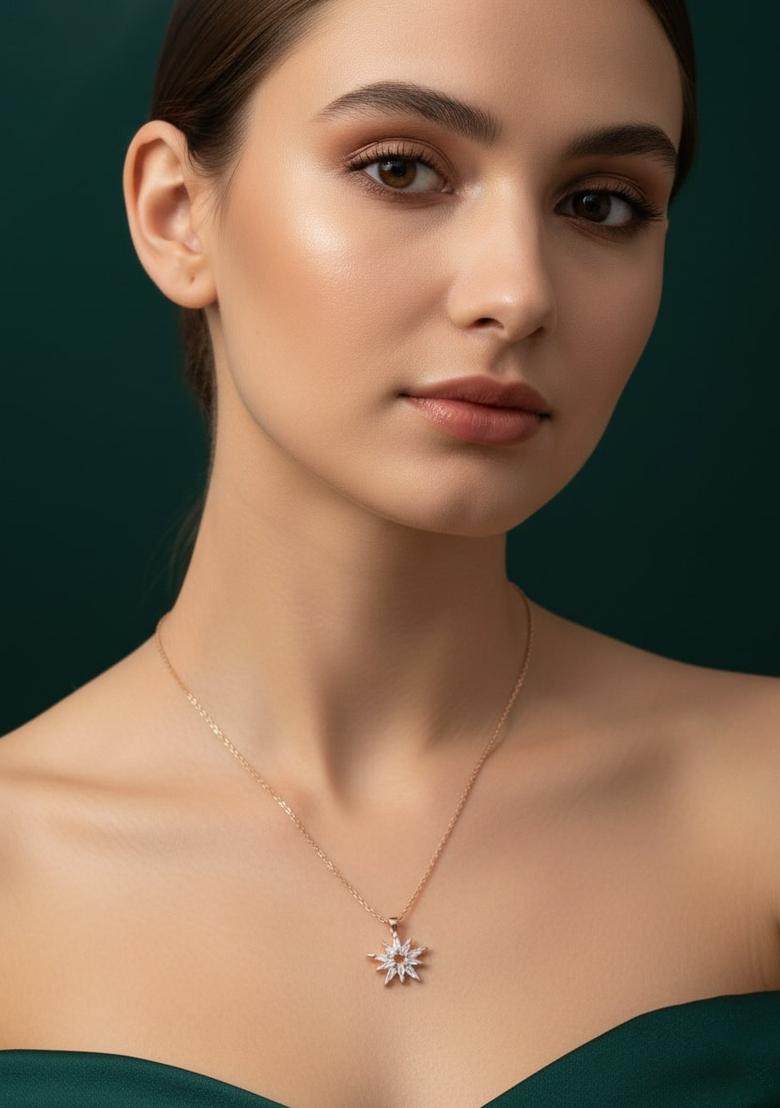 Golden Stainless Necklace - Indya