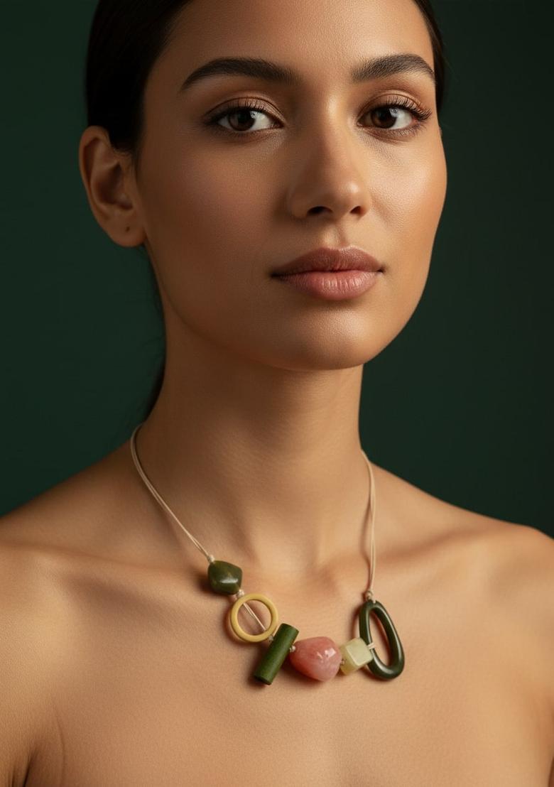 Multicolor Stainless Necklace - Indya