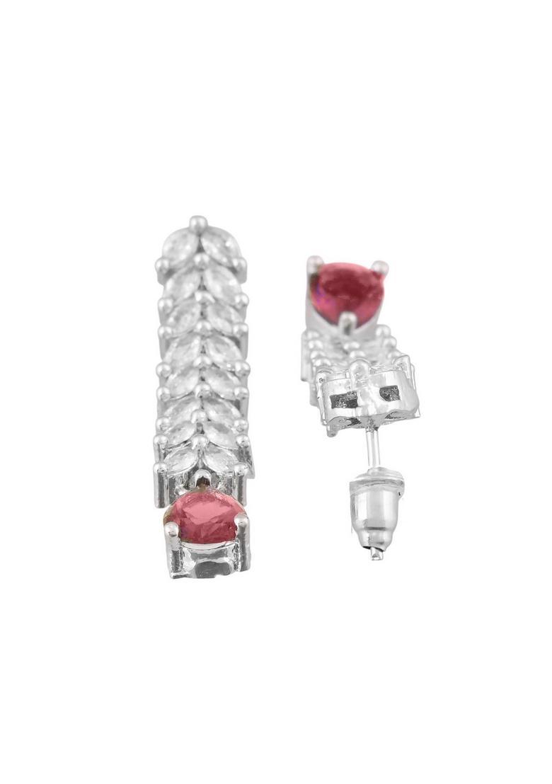 Pink Stainless Steel Jewellery Set - Indya