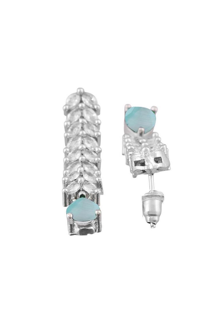 Mint Green Stainless Steel Jewellery Set - Indya
