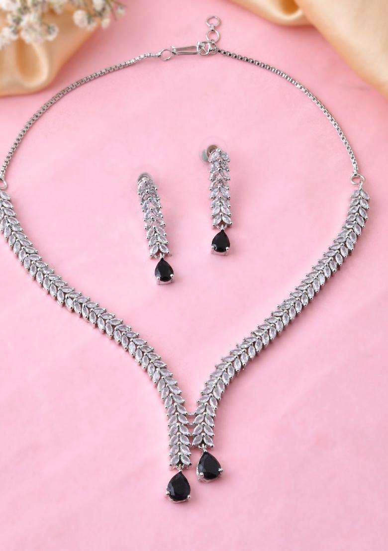 Black Stainless Steel Jewellery Set - Indya