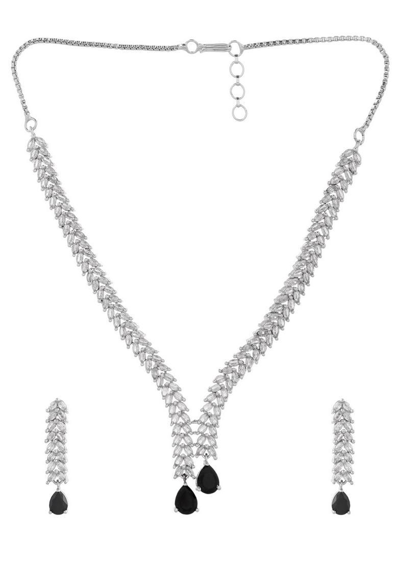 Black Stainless Steel Jewellery Set - Indya