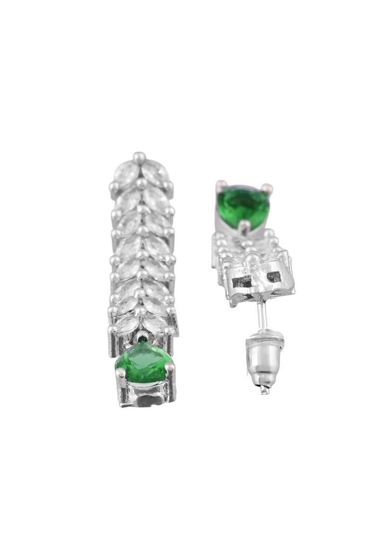 Green Stainless Steel Jewellery Set - Indya