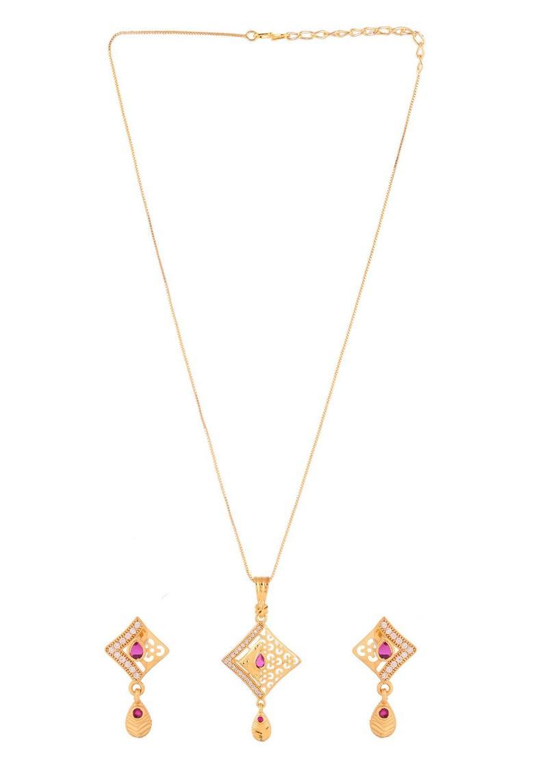 Gold Stainless Steel Pendant - Indya