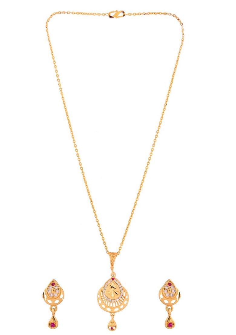 Gold Stainless Steel Pendant - Indya