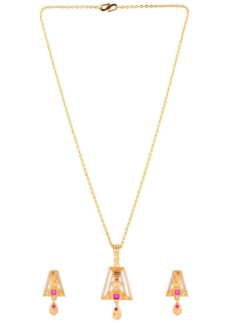 Gold Stainless Steel Pendant - Indya