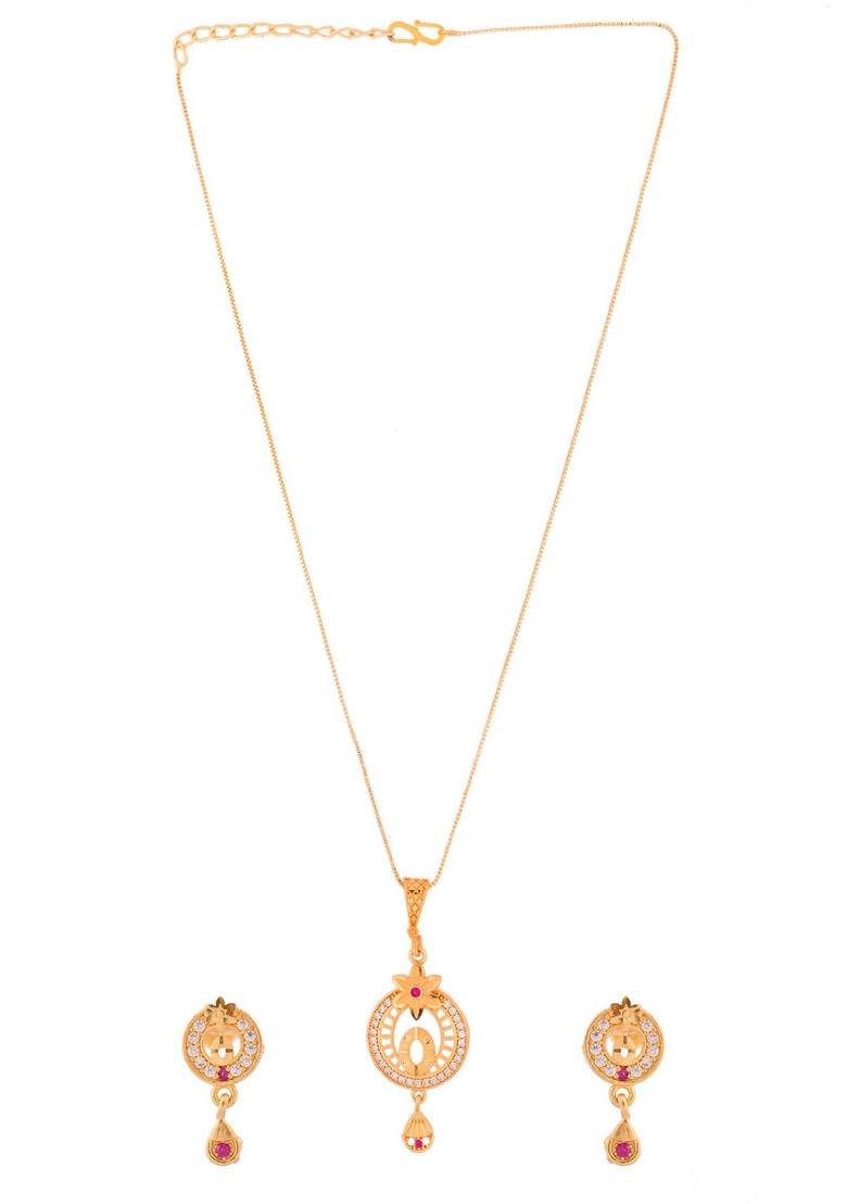 Gold Stainless Steel Pendant - Indya