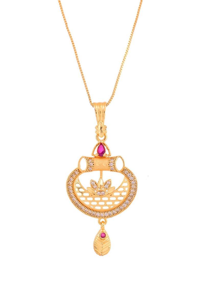 Gold Stainless Steel Pendant - Indya