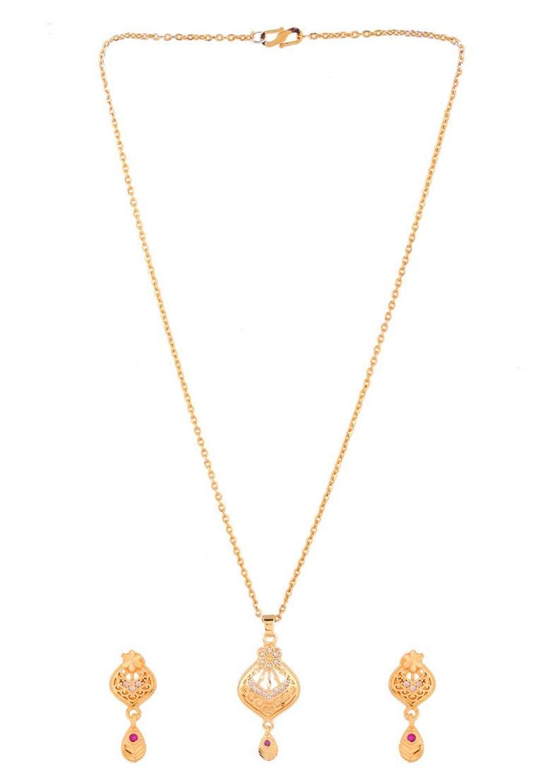 Gold Stainless Steel Pendant - Indya