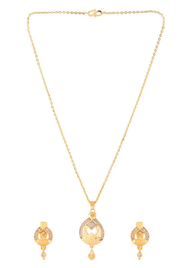 Gold Stainless Steel Pendant - Indya