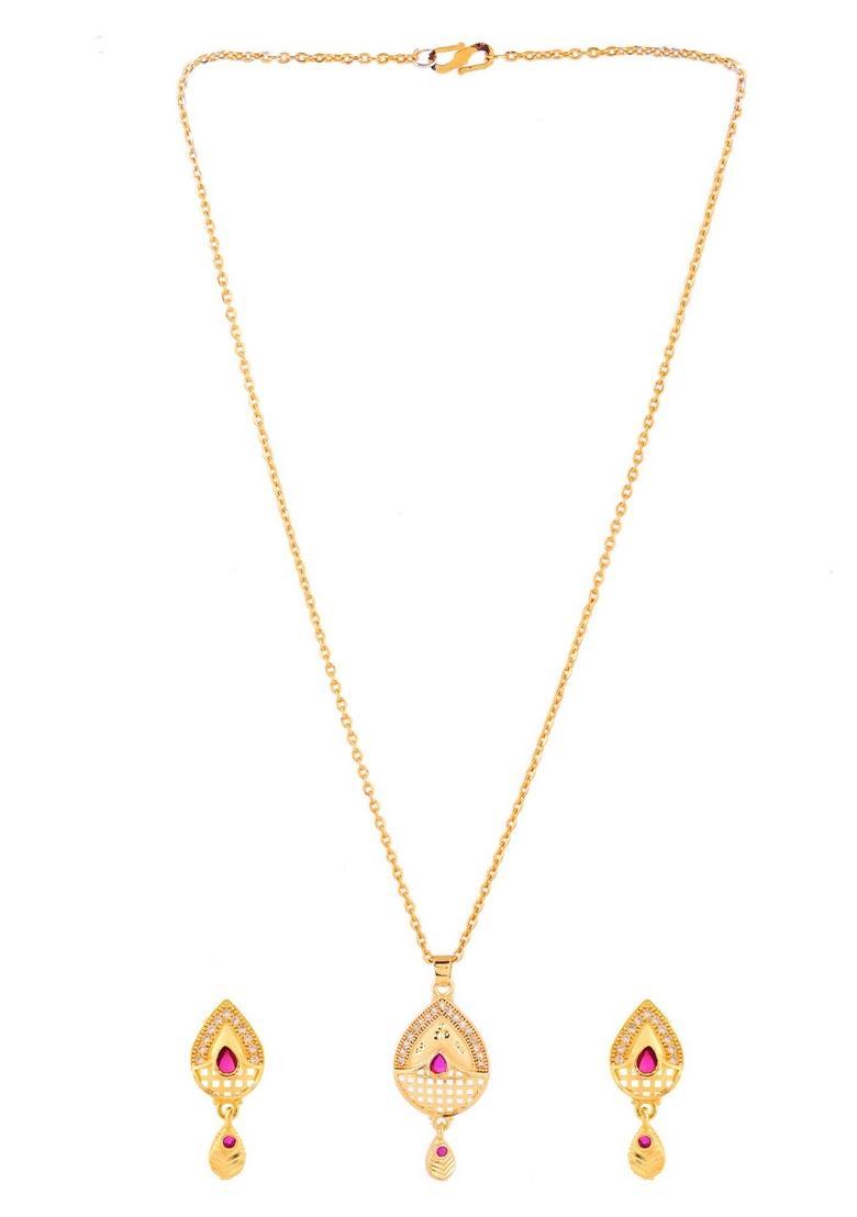 Gold Stainless Steel Pendant - Indya