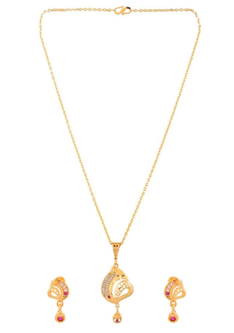 Gold Stainless Steel Pendant - Indya
