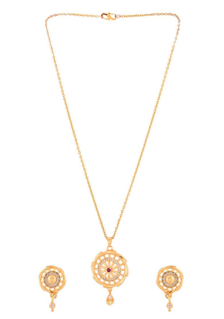 Gold Stainless Steel Pendant - Indya