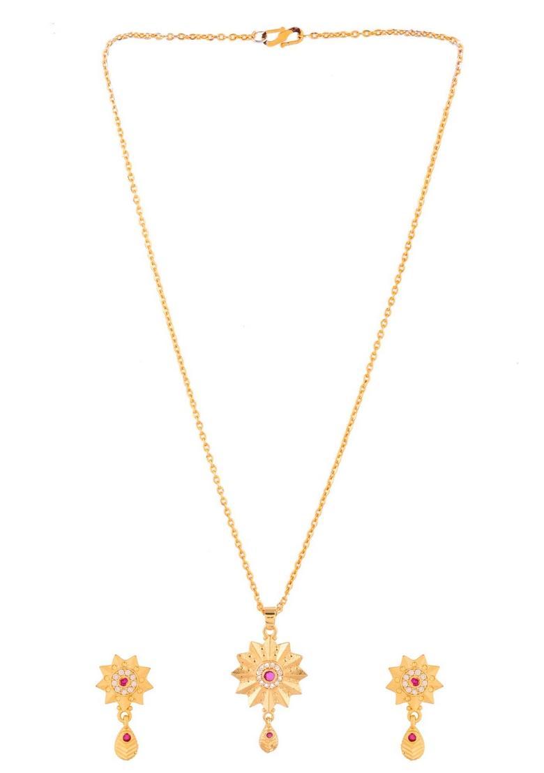 Gold Stainless Steel Pendant - Indya