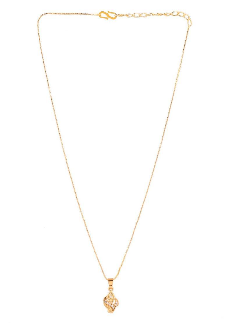 Gold Stainless Steel Pendant - Indya