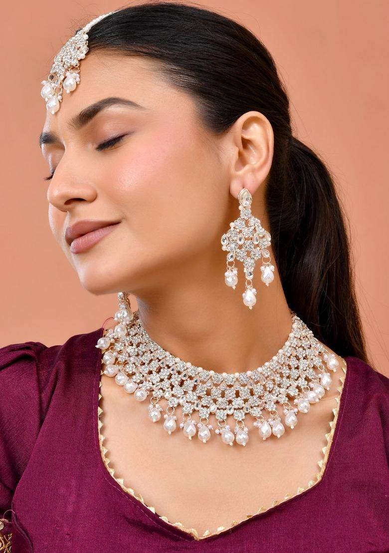 Rose Gold Stainless Steel Jewellery Set - Indya