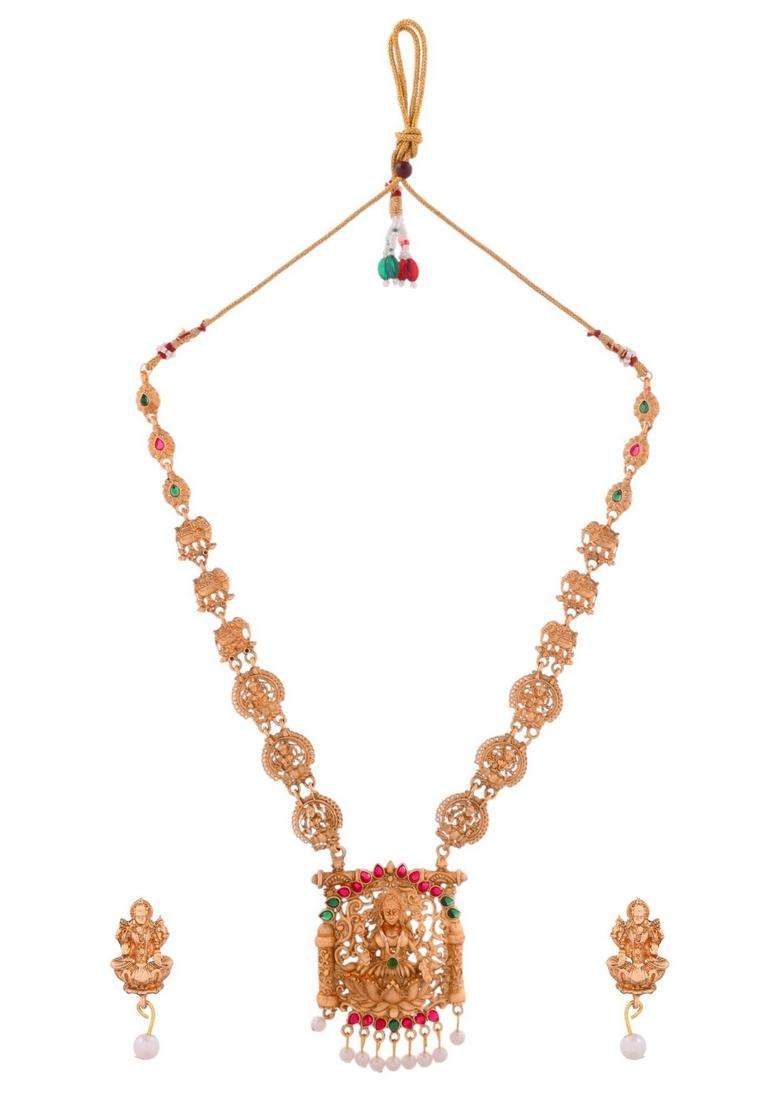 Gold Stainless Steel Jewellery Set - Indya