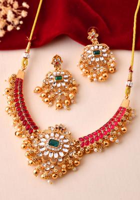 Gold Stainless Steel Jewellery Set