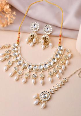 White Stainless Steel Jewellery Set