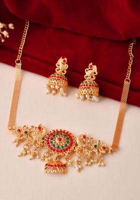 Gold Stainless Steel Jewellery Set