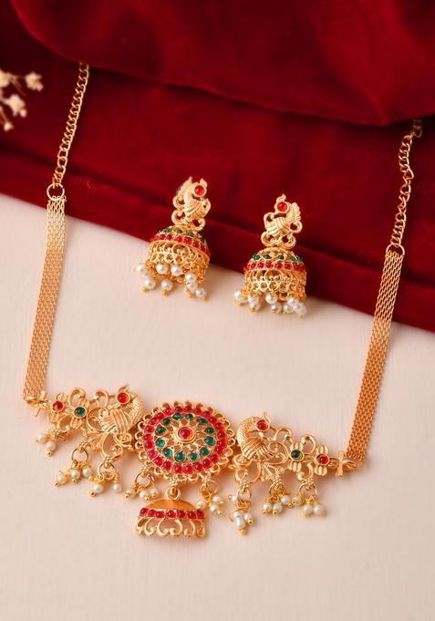 Gold Stainless Steel Jewellery Set