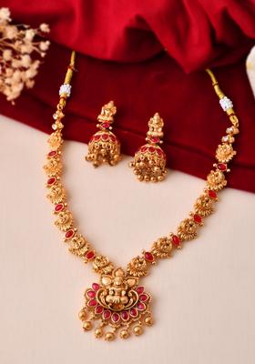Gold Stainless Steel Jewellery Set