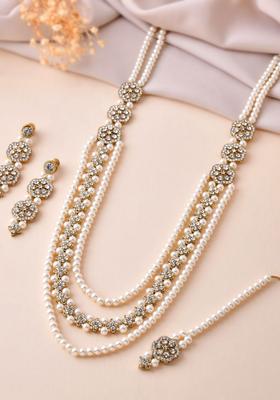 White Stainless Steel Jewellery Set