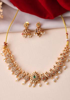 Gold Stainless Steel Jewellery Set