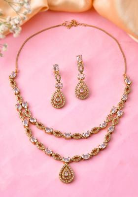 Gold Stainless Steel Jewellery Set