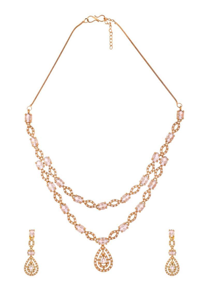 Gold Stainless Steel Jewellery Set - Indya