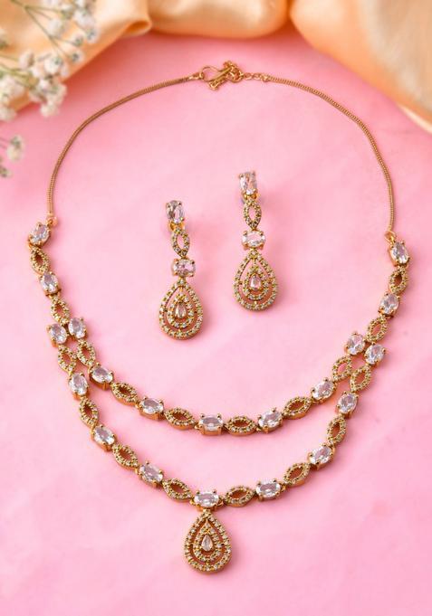 Gold Stainless Steel Jewellery Set