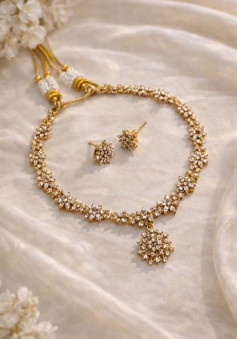 Gold Stainless Steel Jewellery Set