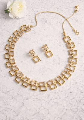 Gold Stainless Steel Jewellery Set