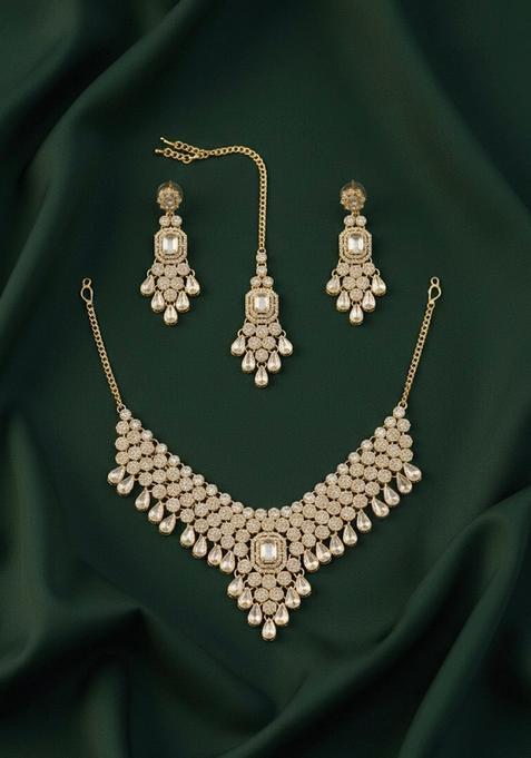 Gold Stainless Necklace Set