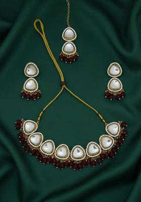 Gold Stainless Necklace Set