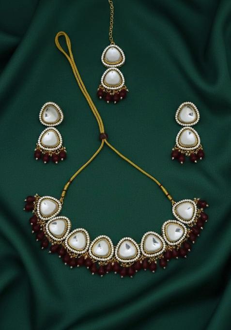 Gold Stainless Necklace Set