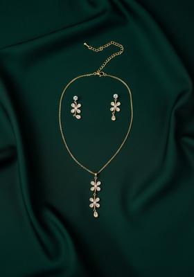 Gold Stainless Necklace Set