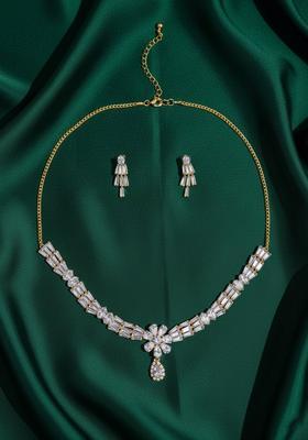 Gold Stainless Necklace Set