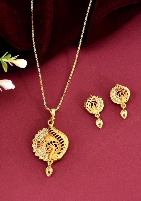 Gold Plated Elegent Design Chain Set