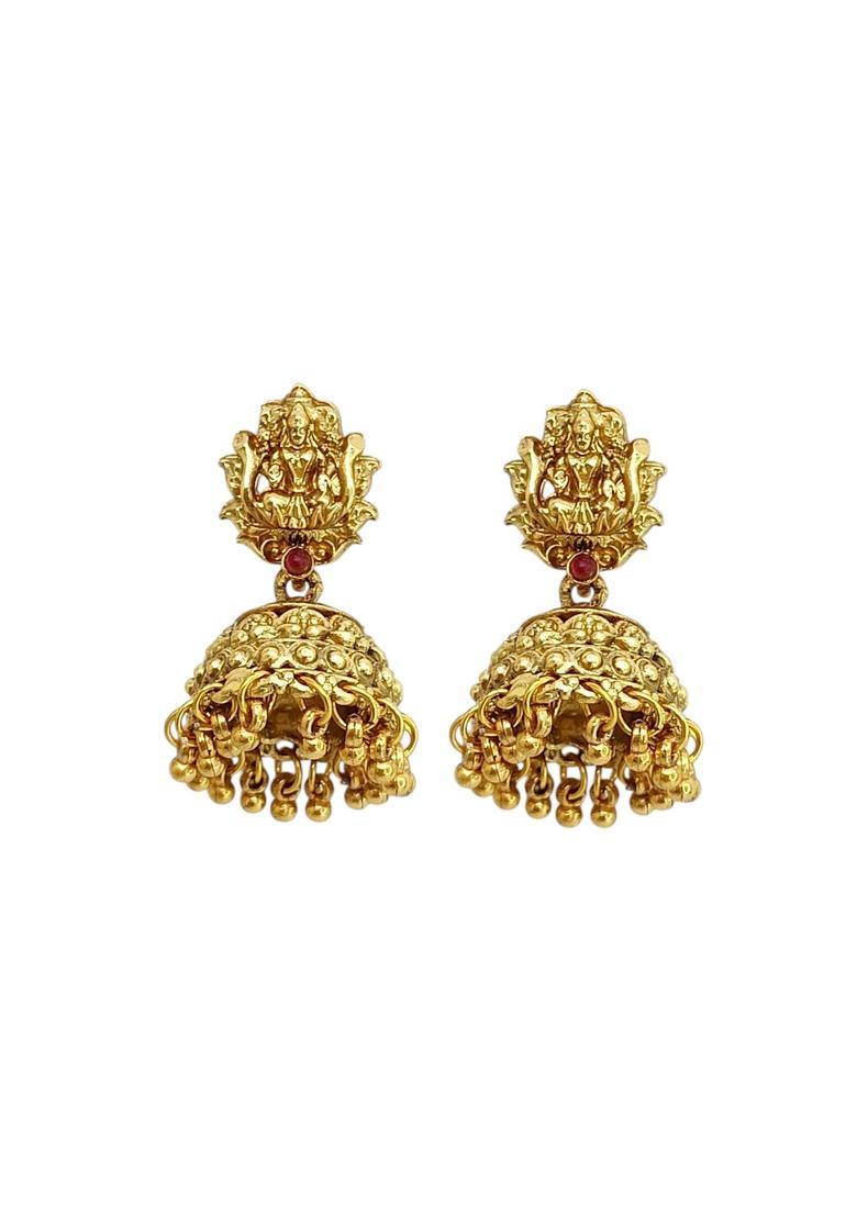 Golden Alloy Neckalce Set - Indya