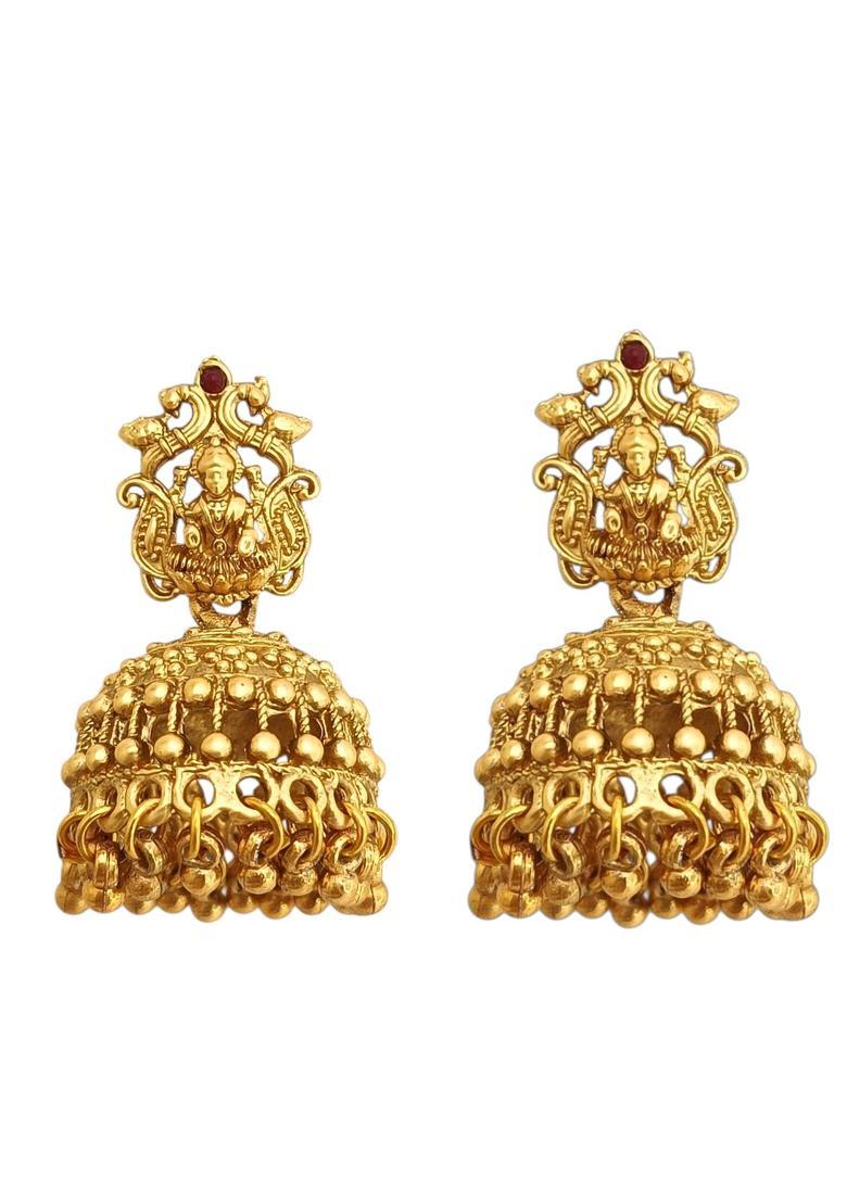 Golden Alloy Neckalce Set - Indya