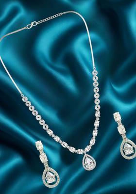Silver Alloy Neckalce Set