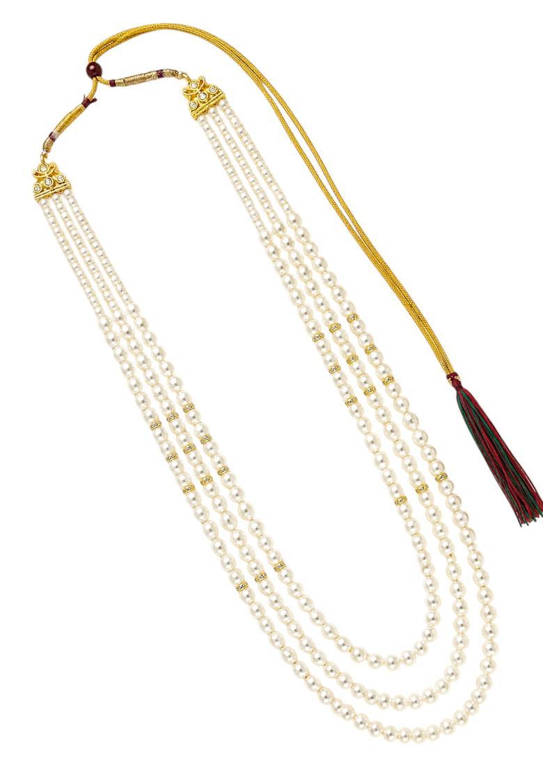 Golden Alloy Neckalce Set - Indya