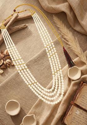 Golden Alloy Neckalce Set