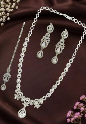 Silver Alloy Neckalce Set