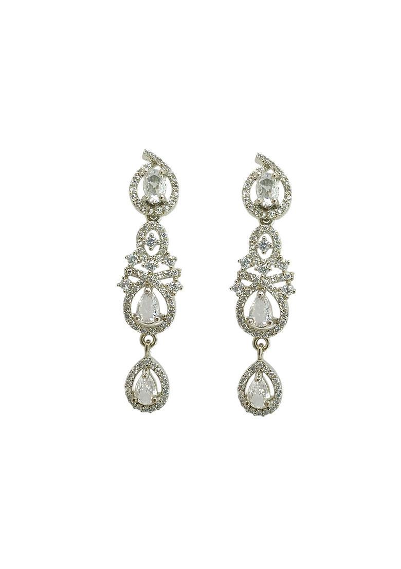 Silver Alloy Neckalce Set - Indya