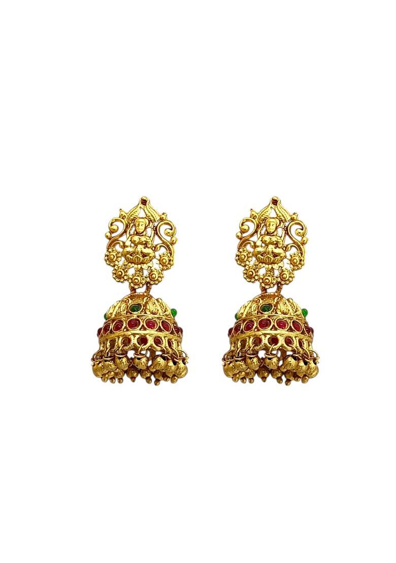 Golden Alloy Neckalce Set - Indya