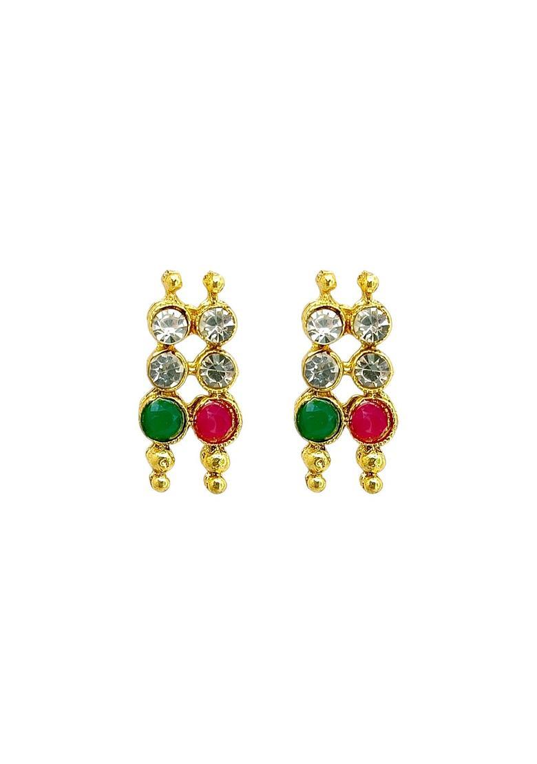 Golden Alloy Neckalce Set - Indya