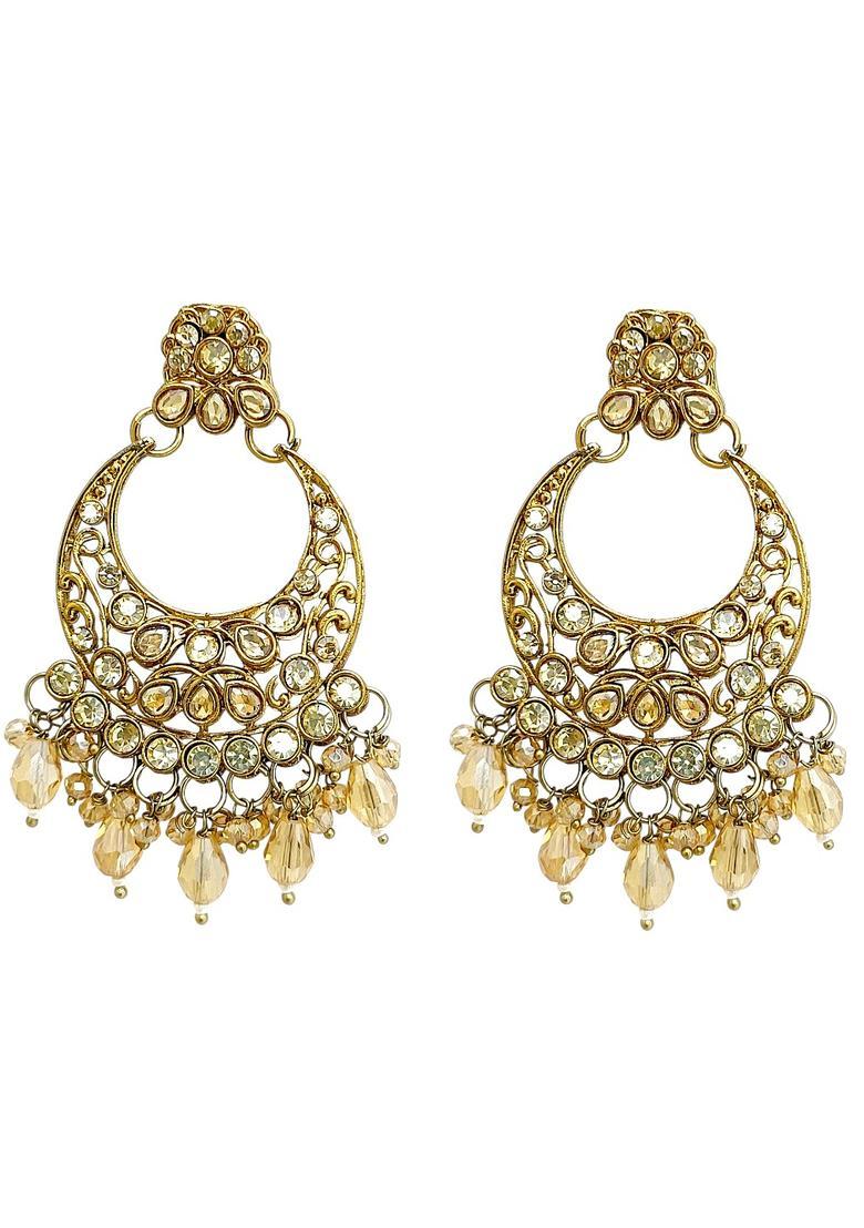 Golden Alloy Neckalce Set - Indya