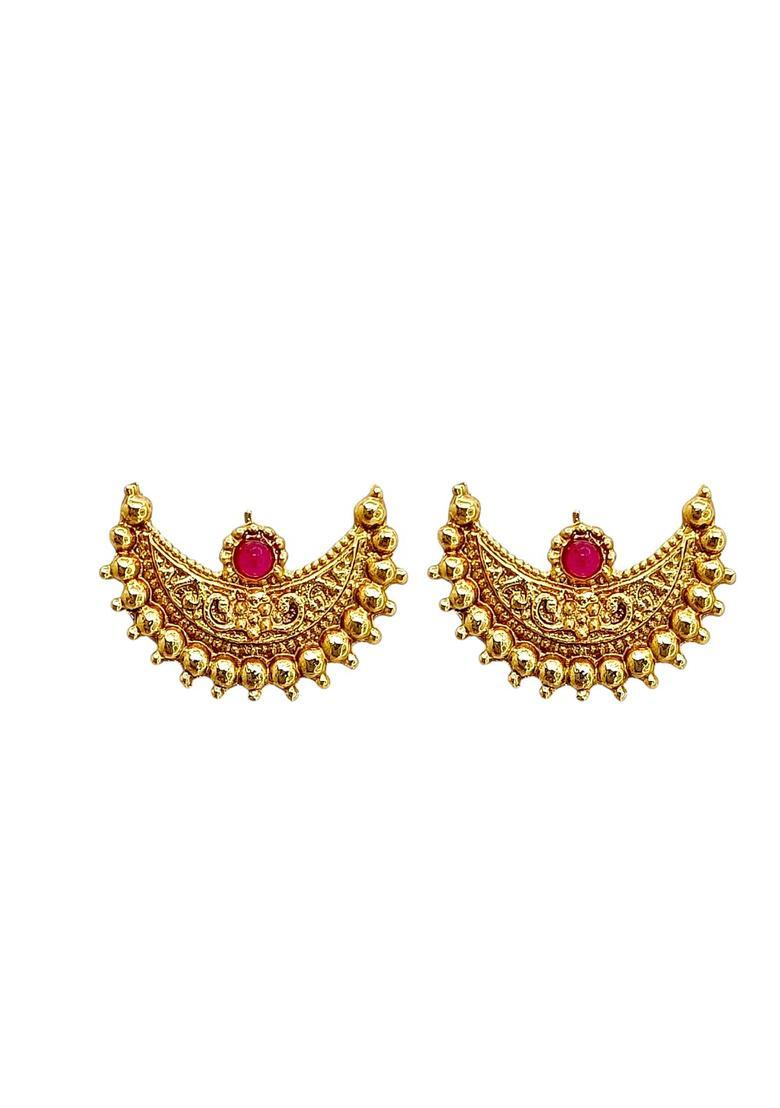 Golden Alloy Neckalce Set - Indya